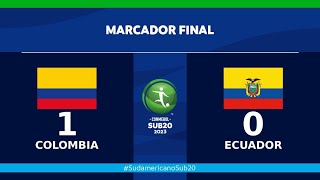 Colombia venció a Ecuador y quedó a un paso de la clasificación al Mundial Sub-20