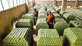 Making Process of Premium Olive Oil Soaps Factory - Modern Heavy Chain \u0026 Tube Production Process