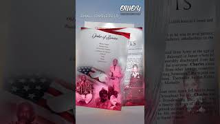 Charles Peter Pitts Funeral Program Design Small Single Fold