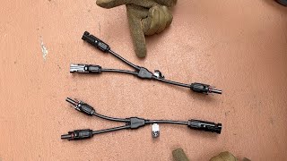 SOLAR PANEL MUST HAVE: BougeRV Solar Connectors Y Branch Parallel Adapter!