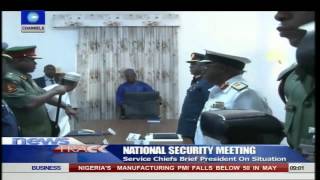 Highlights Of President Buhari Meeting With Service Chiefs  -- 03/06/15