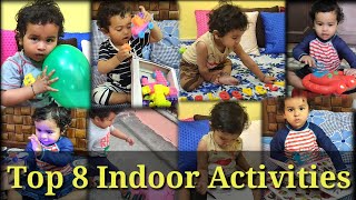 Top 8 घर में खेलने के Ideas | How to engage baby at home / How to entertain 12-18 month baby