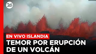 🔴 EN VIVO ISLANDIA | Entra en erupción un VOLCÁN en el suroeste del país