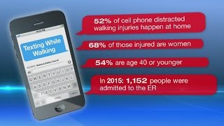 Walking with a cell phone proves public health issue