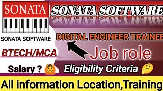 Sonata Software Update || Eligibility Criteria || ONBOARDING Process|| Training details