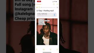 😇LIL TJAY - FANBOY (CDQ SNIPPET)😇 #shorts