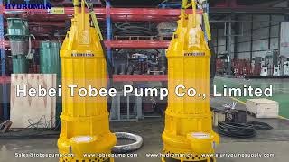 Hydroman® TJQ 132kw submersible slurry dredge pumps.