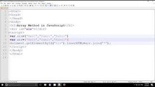 Array method in Javascript Examplejoin , concat