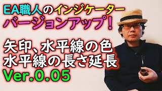 EA職人のインジケーター！矢印、水平線の色、ライン延長機能