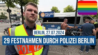 27.07.2024 Neonazis wollen #CSD #Berlin angreifen: 29 Festnahmen durch Polizei #pridemonth #b2707