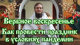 Вербное воскресенье в условиях пандемии коронавируса.