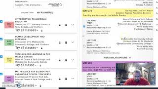 Using Visual Schedule Builder for Registrtation