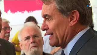 Artur Mas l'ancien président (2010-2015) catalan à Perpignan