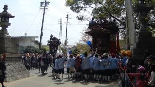 2013常滑祭礼　瀬木字　世楽車 常石発