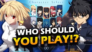 MELTY BLOOD TYPE LUMINA - How To Choose Your Main Character!
