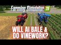 AI BALING & VINE WORK - AI FAQ - Farming Simulator 25