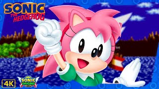 Sonic the Hedgehog (Origins Plus) ⁴ᴷ Full Playthrough (All Chaos Emeralds, Amy gameplay)
