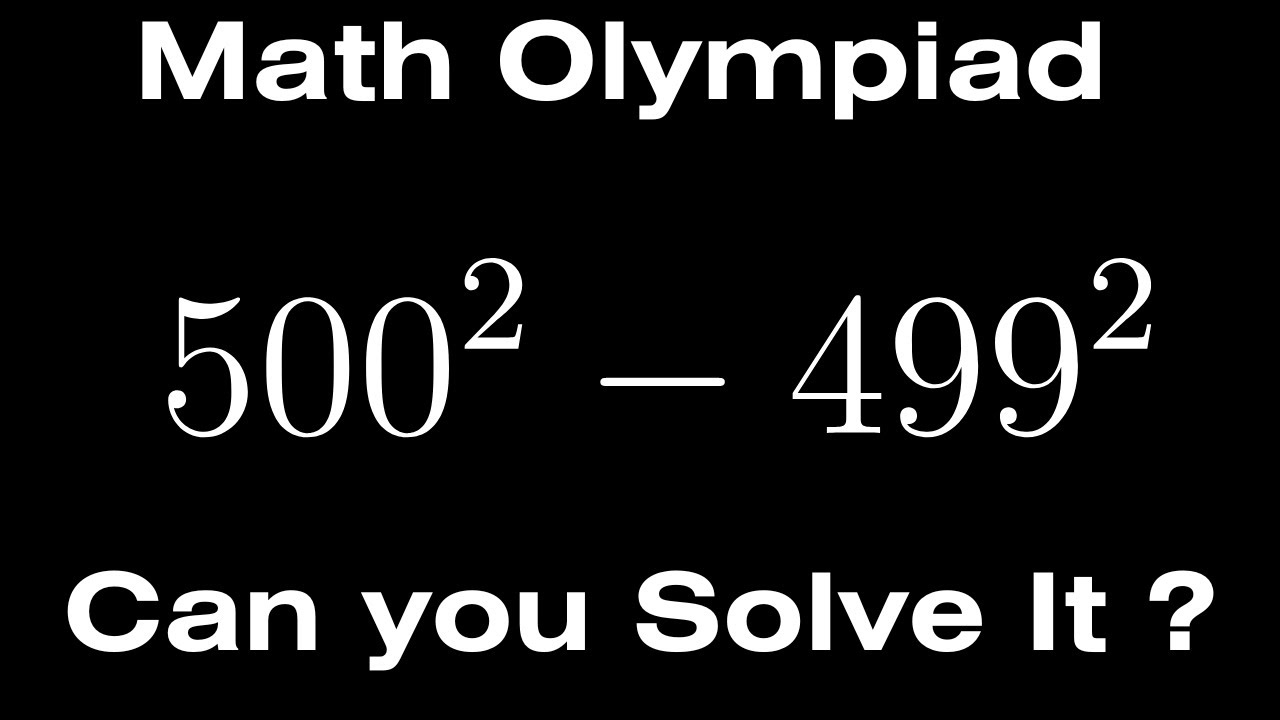 Math Olympiad | 3 Ways To Solve It - YouTube