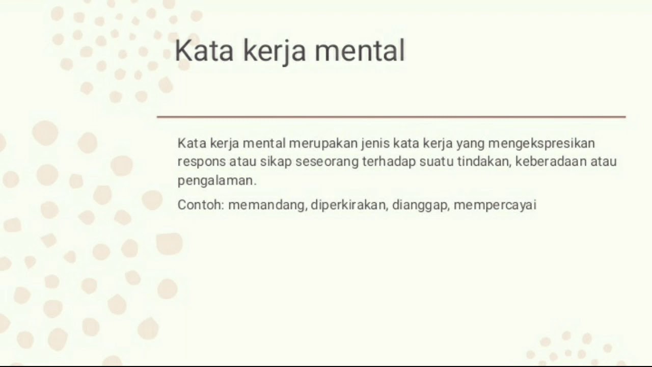 Contoh Kata Kerja Mental - Contoh Kata Kerja Mental Dalam Teks Biografi ...