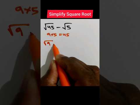 How To Simplify Square Root? #squareroot #simplification #simplify # ...