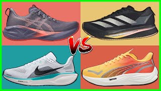 ASICS NOVABLAST 5 VS NIKE PEGASUS 41, PUMA VELOCITY NITRO 3 - ADIDAS ADIZERO SL2 - EDDBUD