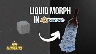 Liquid Morph effect in BLENDER | FULL TUTORIAL