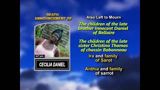 Cecilia Daniel ~ Long Obituary