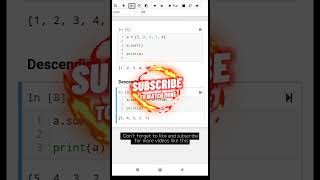 #1 Sorting HOW TO | List sort() Function | Python Tutorial for Beginners