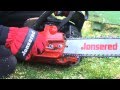 Jonsered Chainsaw Handling