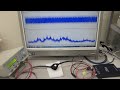 超音波発振制御プローブの送受信テスト（表面弾性波の伝搬制御技術　ultrasonic labo）