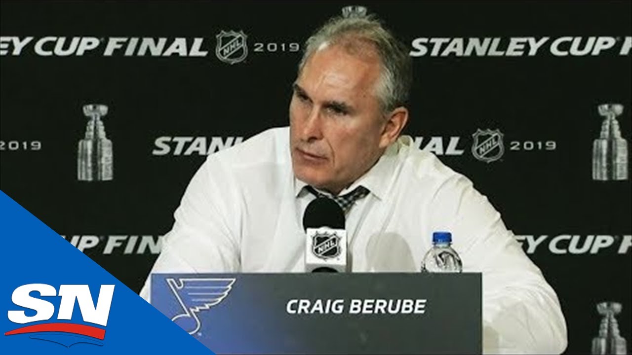 Craig Berube Addresses Media After Blues Drop Game 6 To Bruins - YouTube