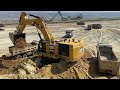 caterpillar 6015b hydraulic excavator loading mercedes u0026 man 4 axle trucks sotiriadis mining works