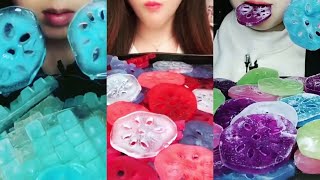 Roots Ice Mukbang #62 - Satisfying Crunchy Eating Sounds!Ice Eating Asmr!#ASMR #MUKBANG