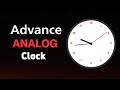 Build a Stunning Analog Clock with HTML, CSS & JS  (No Frameworks!)