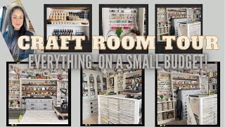 Craft Room Tour 2022 Budget Friendly Storage and Supplies Lived in system