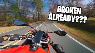 I ALREADY BROKE MY DUCATI...