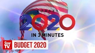 Budget 2020 in 3 minutes