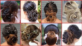 Hotest \u0026 Most Gourgeous Stylish Back Bun Hair Style Designs Collections #2025 #beautygirlscracks