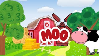 Farm Animal Fun Song for Kids | Meet the Cow, Sheep, Pig, Chicken, and Horse!