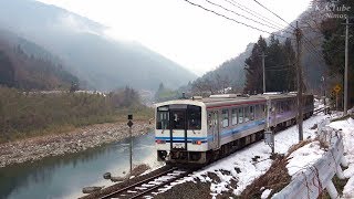 【鉄道のある風景】JR三江線・冬の名残と最後の春 (25-Feb-2018)