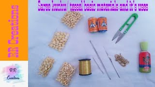 Basics materials required for saree kuchu and it's uses / ಸೀರೆ ಕುಚ್ಚು ಹಾಕಲು ಬಳಸುವ ವಸ್ತುಗಳು