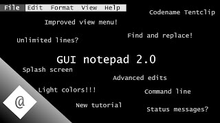 Batch file: Notepad with GUI and mouse (version 2.0)