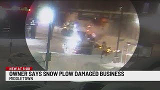CTDOT investigating claim snowplow damaged Middletown business