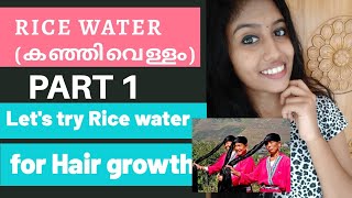 യാവോ സ്ത്രീകളുടെ മുടിയുടെ രഹസ്യം ഒന്ന് പരീക്ഷിച്ചാലോ??Let's try Rice water on Hair- PART 1#challenge