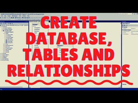 SQL Server Database Creation, Tables and Relationships SQL Server Management Studio