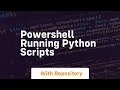 powershell running python scripts