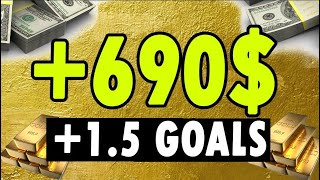 HOW I WON 690€ IN SPORTS BETTING WITH MY OVER 1.5 GOALS STRATEGY!