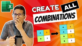 Easy Way to Create ALL Possible Combinations From Multiple Lists in Excel (Power Query \u0026 Formula)