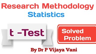 T test@Research Methodology#Statisticz