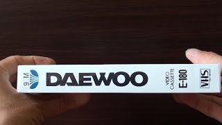 DAEWOO VIDEOCASSEETTE E-180 VHS PAL SECAM